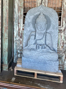 Blessing Bowl Buddha Statue, Garden Buddha Sculpture, Budha Garden Sanctuary