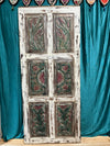Vintage Carved Barn Door Boho Farmhouse Door 84x36