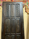 Vintage Carved Door Dark Woods Farmhouse Sliding Door 103x44in
