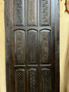 Vintage Carved Door Dark Woods Farmhouse Sliding Door 103x44in