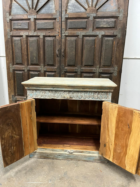 Antique Door Sideboard Rustic White Cabinet Nightstand 38