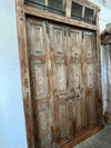 Antique Door Carved Exterior Teak Veranda Double Door Original Hardware