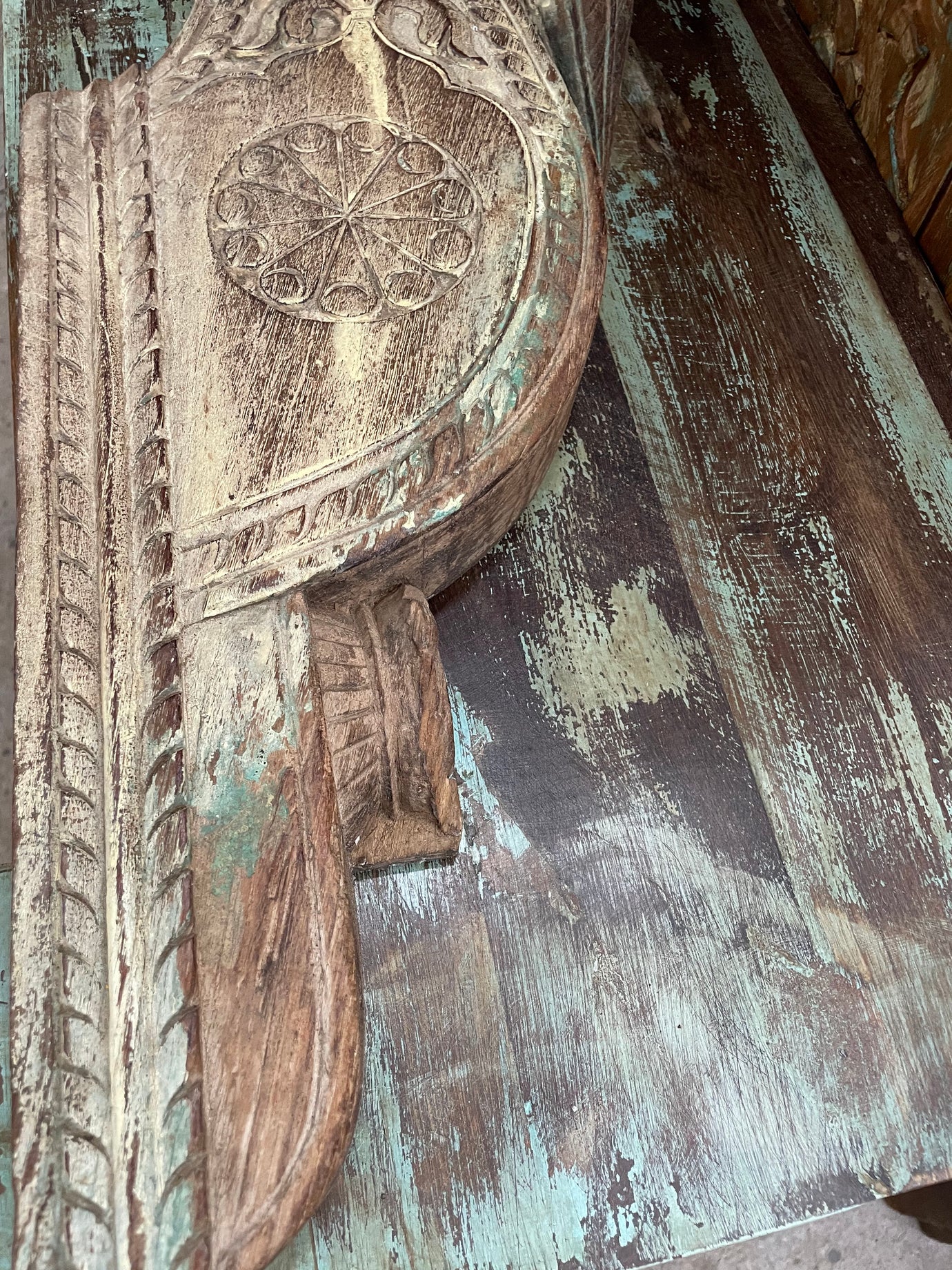 Antique India Architectural Corbels Bracket, Rustic Unique Birds, Carved Wood Wall Accents