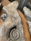 Vintage Corbel Wooden Architectural Corbels, Bracket, Wood dragon corbel, wall art decor