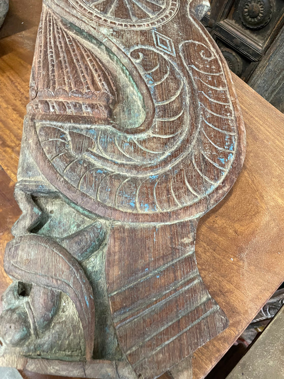 Antique Corbels Bracket Carved Corbel, Bird of Wood Rustic Old corbels