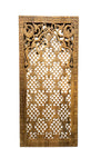 Hand Carved Moorish Lattice Wood Double Door Room Divider 80