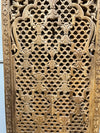Hand Carved Moorish Lattice Wood Double Door Room Divider 80