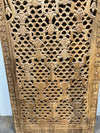 Hand Carved Moorish Lattice Wood Double Door Room Divider 80