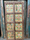 Antique Yellow Indian Door, Exterior Doors, Shabby Chic Marigolds Painted Door