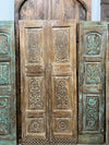 Antique Carved Door Panels Cottage Closet Double Doors 80X35