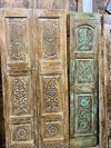 Antique Carved Door Panels Cottage Closet Double Doors 80X35