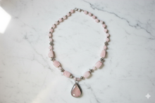  Rose Quartz Statement Necklace – Artisan Crafted Healing Jewelry for Love & Acceptance