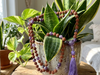 Amethyst Rudraksha Yoga Mala Beads – 108 Energy Japa Meditation Necklace