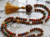 Spiritual Yoga Mala Beads Navgraha Nine Planet Stone Rudraksha Meditation Mala – Healing Chakra Prayer Necklace