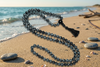 
Snowflake Obsidian Healing Stone Mala Beads | Reiki Protection Energy Necklace
