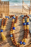 Citrine Balancing Mala Beads – Yoga Meditation Mala for Clarity & Positive Energy