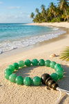 Healing Green Jade Wrist Mala Beads | Handmade Yoga Hand Mala Bracelet