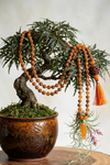 Carnelian Chakra Mala Beads Necklace – Zen Healing Reiki Jewelry with Pendant