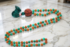 Meditation Healing Mala – Turquoise Jade & Rudraksha Beads 108 Japamala for Energy Balance,
