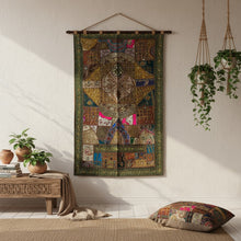  Brown Embroidered Bed Throw – Rhapsody Décor Indian Tapestry & Boho Headboard