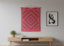  Pink & Purple Indian Tapestry – Bohemian Wall Hanging, Ethnic Decorative Wall Art for Living Room