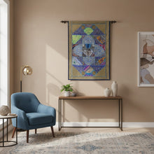  
Royal Blue Indian Wall Tapestry – Boho Embroidered Wall Hanging for Home Décor
