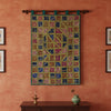 Vintage Embroidered Tapestry Wall Hanging – Boho Textile Art with Sequins Work