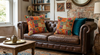 Boho Orange Multi Patchwork Cushion Covers | Decorative Throw Pillow Covers for Living Room, Sofa
