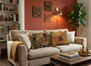 Green Patchwork Cushion Covers – Handmade Bohemian Throw Pillow Covers for Sofa & Bed 