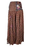 Women’s Handmade Bohemian Wide-Leg Pants – Deep Maroon, Flowy & Elegant Boho Style