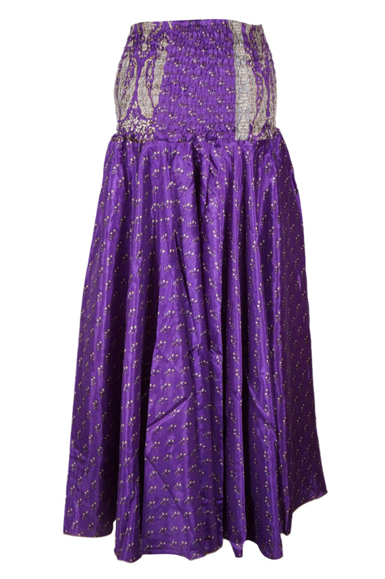 Boho Chic Handmade Wide-Leg Pants – Eminence Purple, Flowy & Comfy