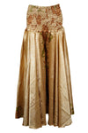 Boho Chic Gold Floral Palazzo Pants – Flowy, Comfortable & Stylish Beachwear for Women