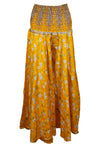 Bohemian Butterscotch Wide-Leg Pants – Handmade, Flowy & Elegant Summer Style SM