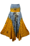 Golden Yellow Boho Chic Wide-Leg Pants – Handmade, Flowy & Divided Pant SM