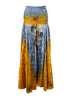 Golden Yellow Boho Chic Wide-Leg Pants – Handmade, Flowy & Divided Pant SM