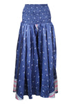 Cobalt Blue Boho Wide-Leg Pants – Handmade Flowy & Flared Palazzo Style SM