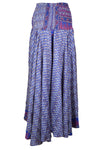 Bohemian Iris Purple Flowy Pants – Handmade Flared Palazzo with Skirt-Like Grace SM