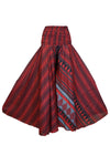 Bohemian Bright Red Palazzo Pants – Handmade, Flowy & Effortlessly Chic Resort wear SM