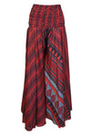 Bohemian Bright Red Palazzo Pants – Handmade, Flowy & Effortlessly Chic Resort wear SM