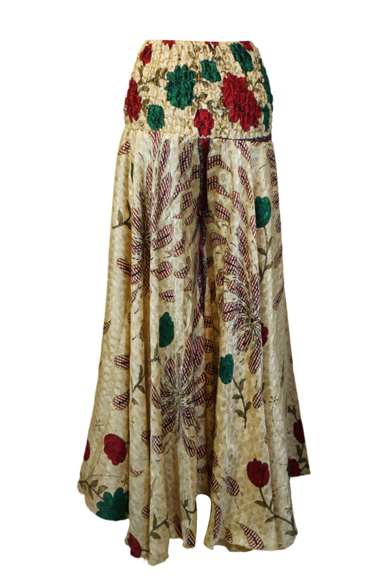 Beige Boho Flare Pants – Spell-Inspired Flowing Hippie Palazzo Trousers for Women  SM