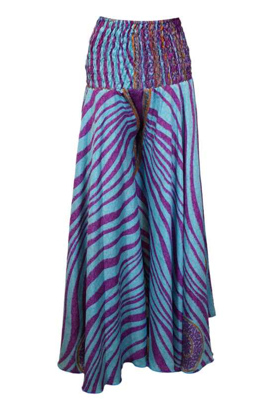 Handmade Sky Blue Boho Palazzo Pants – Airy, Graceful & Flowing in Wide-Leg Beauty SM
