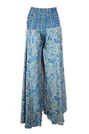 Handmade Sky Blue Boho Palazzo Pants – Airy, Graceful & Flowing Wide-Leg Trousers SM