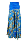 Sky Blue Boho Palazzo Pants – Handcrafted Flowy Wide-Leg Pants for Effortless SM