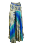 Sky Blue Boho Palazzo Pants – Handcrafted Flowy Wide-Leg Trousers for Effortless Elegance SM