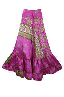  Skirts for Women Neon Pink Beach Skirt Patchwork Boho Skirt Dress M/L