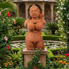 Apsara Garden Sculpture Handmade Vintage Bust for Outdoor & Patio Decor