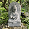 Blessing Bowl Buddha Statue Granite Buddha Sculpture Backyard Sanctuary