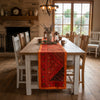 Orange Banjara Embroidered Table Runner – Boho Chic Ethnic Patchwork