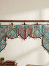 Vintage Indian Toran | Traditional Blue Embroidered Wall Hanging Tapestry Door Valance