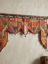 Handmade Ethnic Banjara Embroidered Wall Hanging – Boho Door Valance Toran Decor